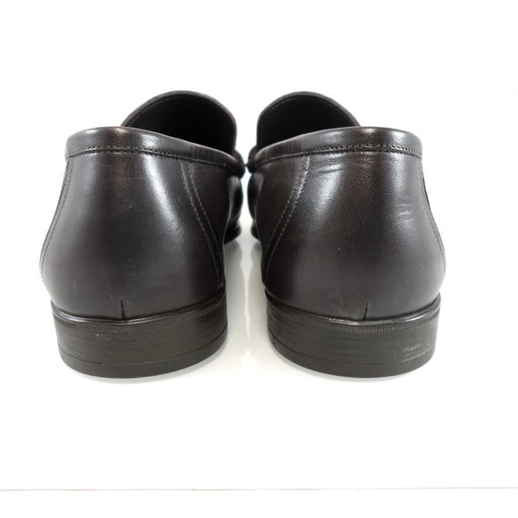 NIB$525 Bruno Magli Mikko Brown Croc Leather Moc Toe Horsebit Dress Loafer 11.5 - Picture 4 of 12